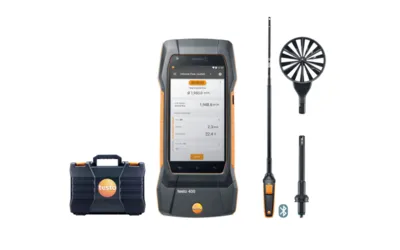 Testo 400 - Výhodná sada pro měření proudění se so Měření proudění vzduchu